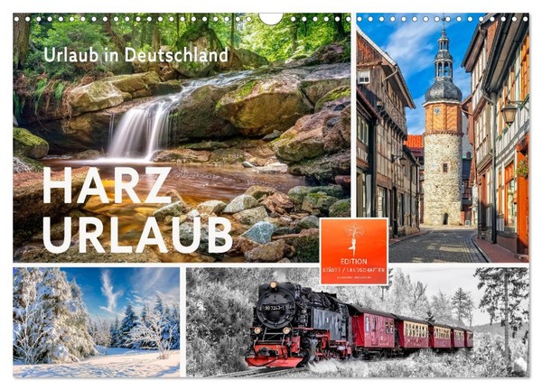 Harz - Urlaub (Wandkalender 2027 Din A3 Quer), Calvendo Monatskalender-image