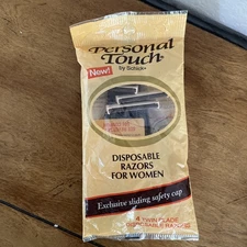 Schick Personal Touch Disposable Razors for Women 4-Pack - New Old Stock!