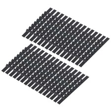 200Pcs Non-Slip Silicone Hanger Grips Clothes Hanger Strips, Black 2.76" x 0.25"