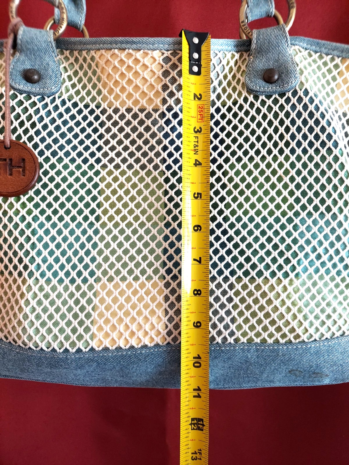 Tommy Hilfiger Patchwork Design, Mesh overlay, ma… - image 6