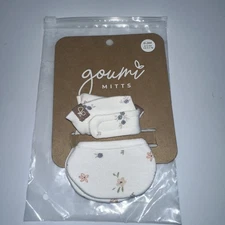 Goumi Baby Mitts Floral Organic Bamboo Sz 0-3 Months NEW