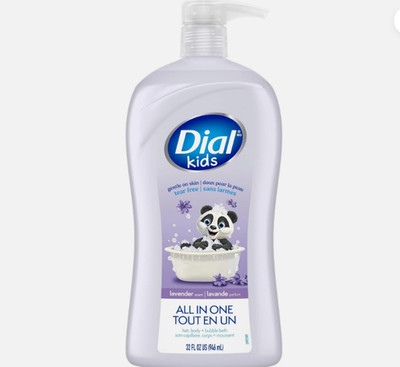 Dial Kids All-in-1 Body + Hair + Bubble Bath, Lavender Scent, 32 Fl,Oz