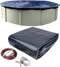 18’ Ft. round Pool Winter Cover for above Ground Pools - 8-Year Warranty, Cold