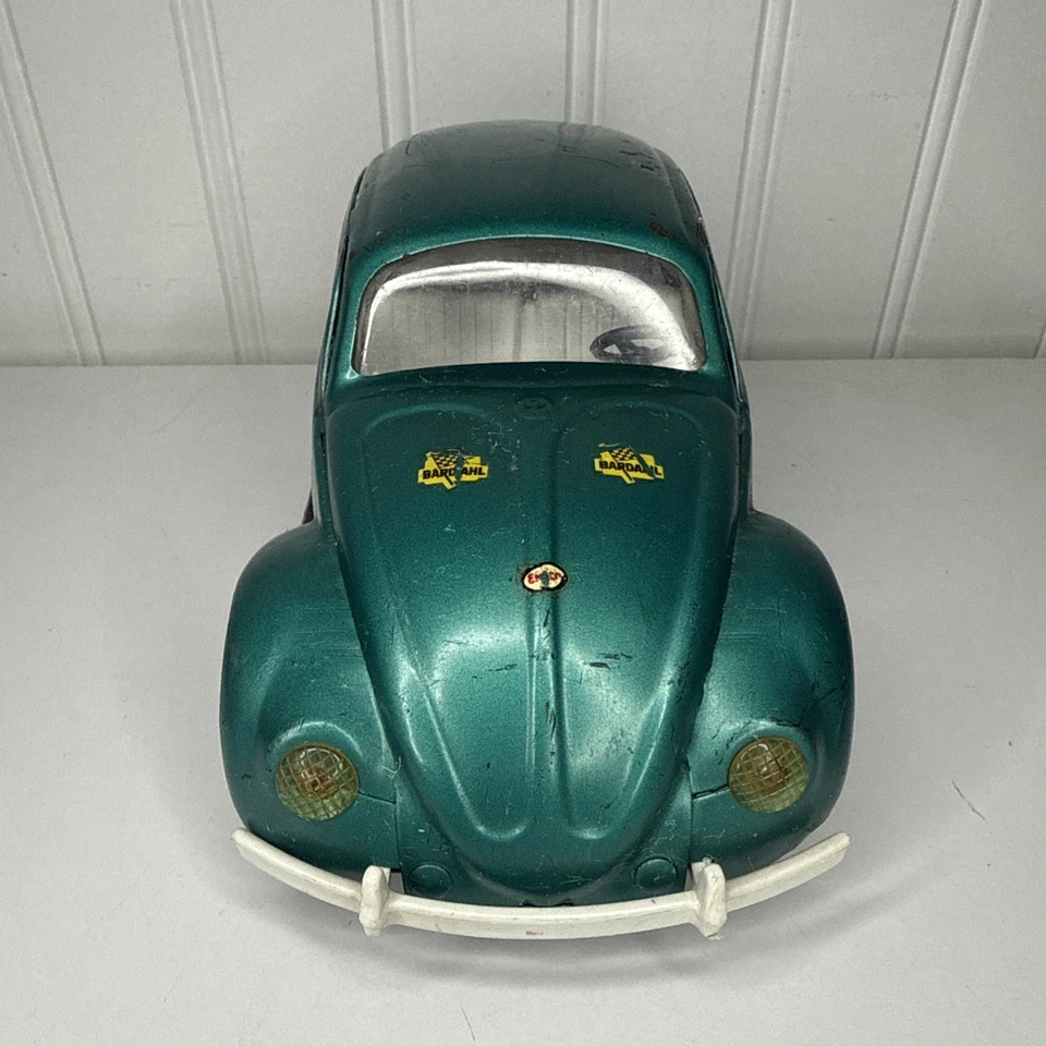 Vintage 1960's Mini Tonka Toys - Teal Green VW Volkswagen Beetle Car - Original - Image 2 of 4