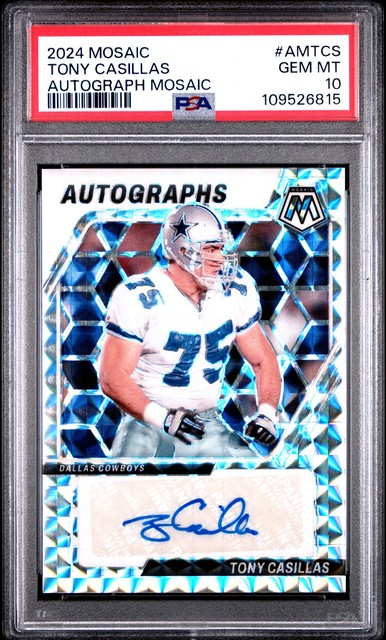 2024 Panini Mosaic Autographs Mosaic Tony Casillas #AMTCS Gem Mint PSA 10