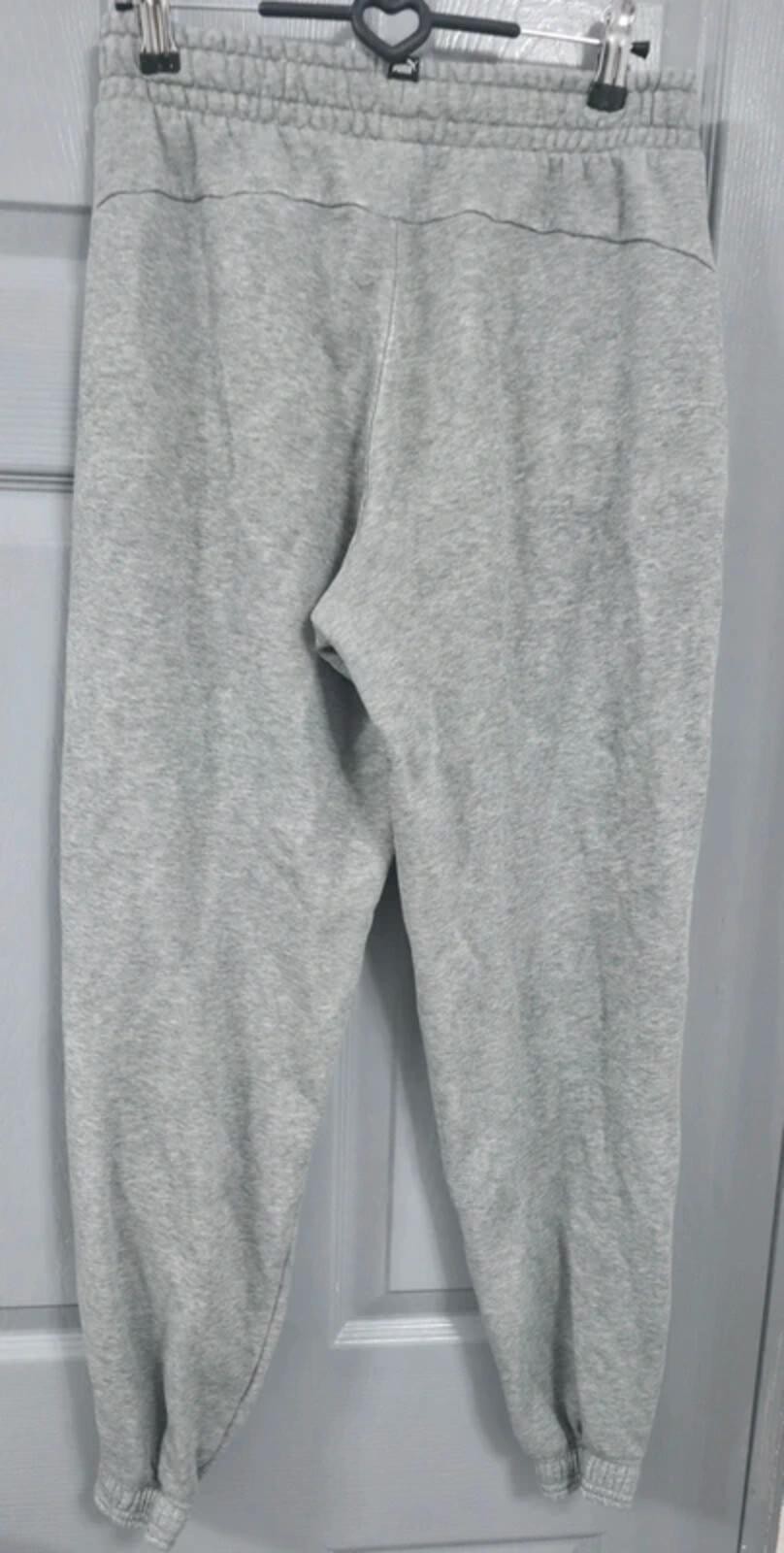 Puma Junior Grey Marl Logo Joggers - Age 13-14Y image 2
