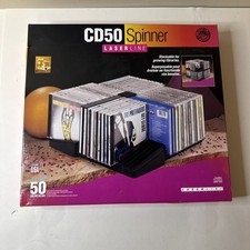 Laserline CD50 Spinner 50 CD Storage Rack Rotating New In Box USA