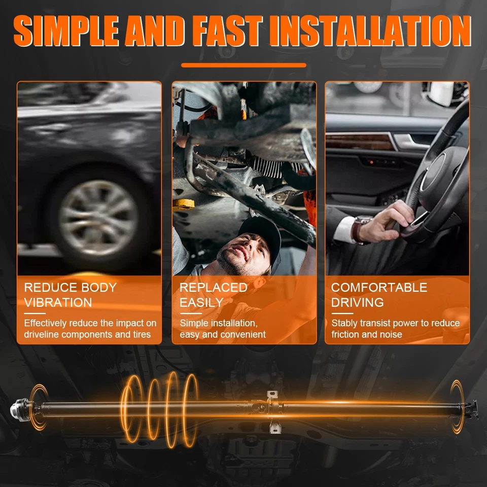 Rear Drive Shaft Assy For 2010-2017 Chevrolet Equinox GMC Terrain L4 2.4L AWD S+ - Imagem 4 de 4