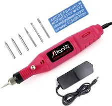 Corded Electric Engraver Pen Engraving Etching Tool Etcher Kit with | Stencil & 