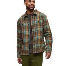 Cotopaxi Mero Organic Cotton Flannel Shirt Oak Plaid Size S