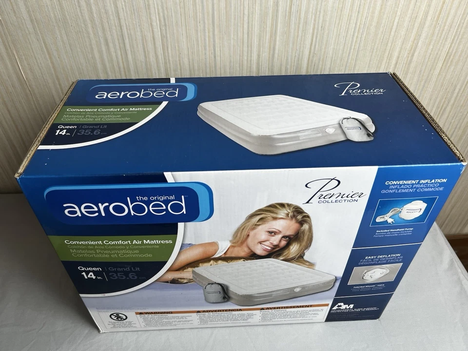 Colchón de aire AeroBed Premier Collection Queen - Nuevo en caja, 14" de alto Foto 3 de 3