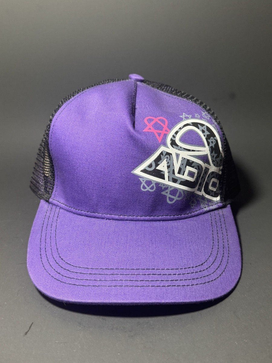 Y2K ADIO Heartagram HIM Skateboard Mesh Back Hat One Size Rare | eBay