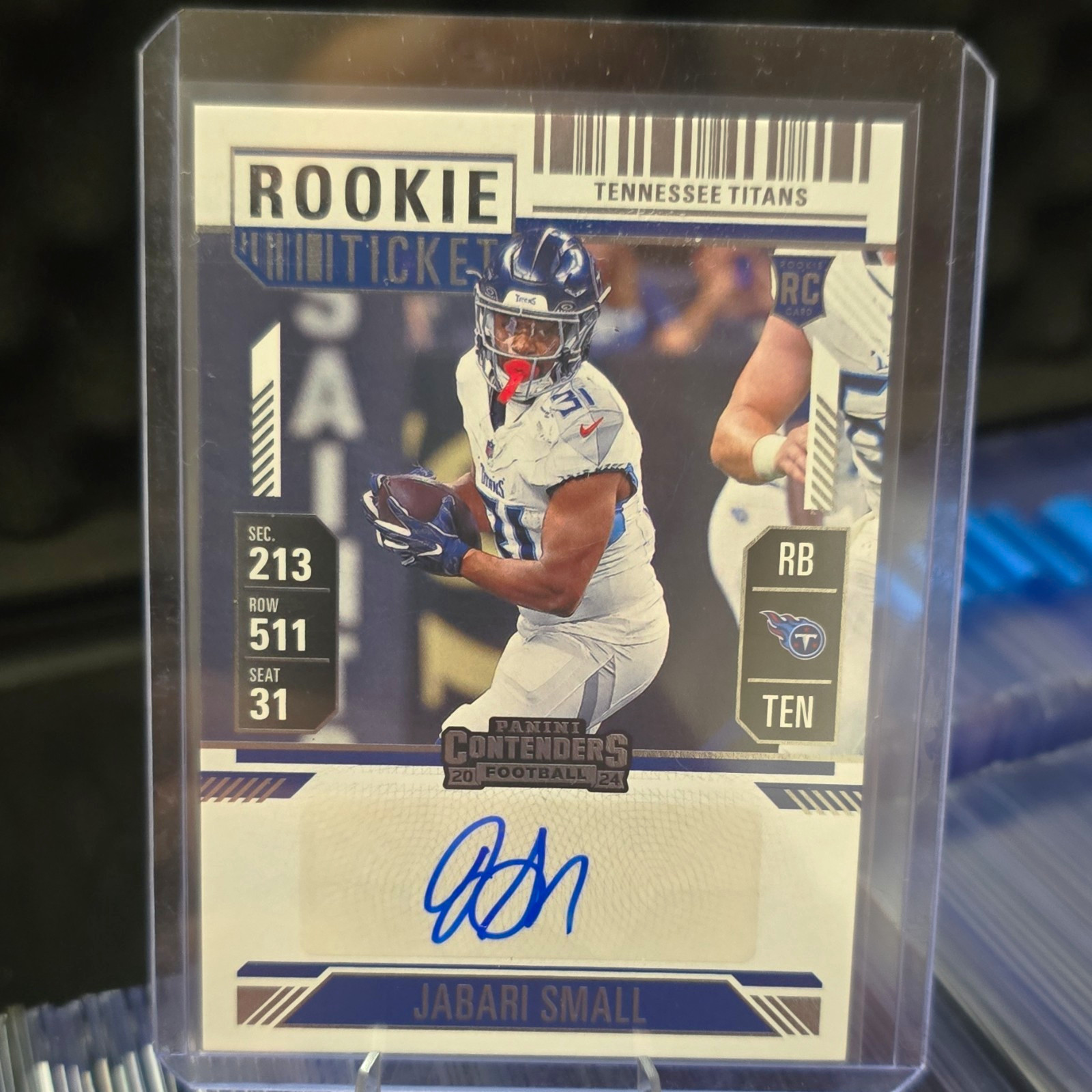 2024 Panini Contenders Rookie Ticket Jabari Small Auto #201 Titans Hobby RC