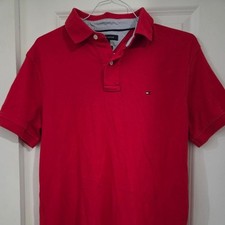Tommy Hilfiger Custom Fit Red Polo Shirt