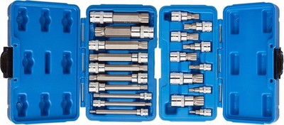J&R Quality Tools 20pc XZN 12 Point MM Triple Square Spline Bit One Size 