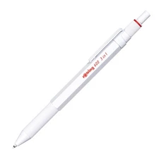 ITOYA rOtring 600 3 in 1 Multi Pen Ballpoint Pencil Stylus made in Japan white