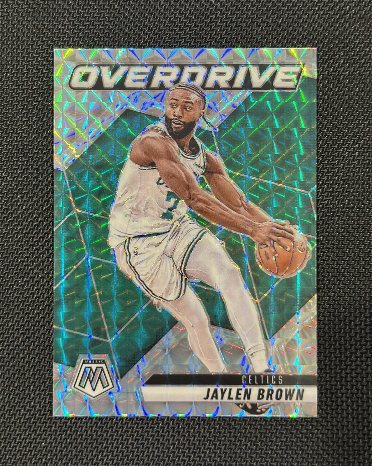 2024-25 Panini Mosaic Jaylen Brown Overdrive #24 Boston Celtics