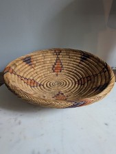 Handwoven Coiled Basket Bowl 14 Native Americ...