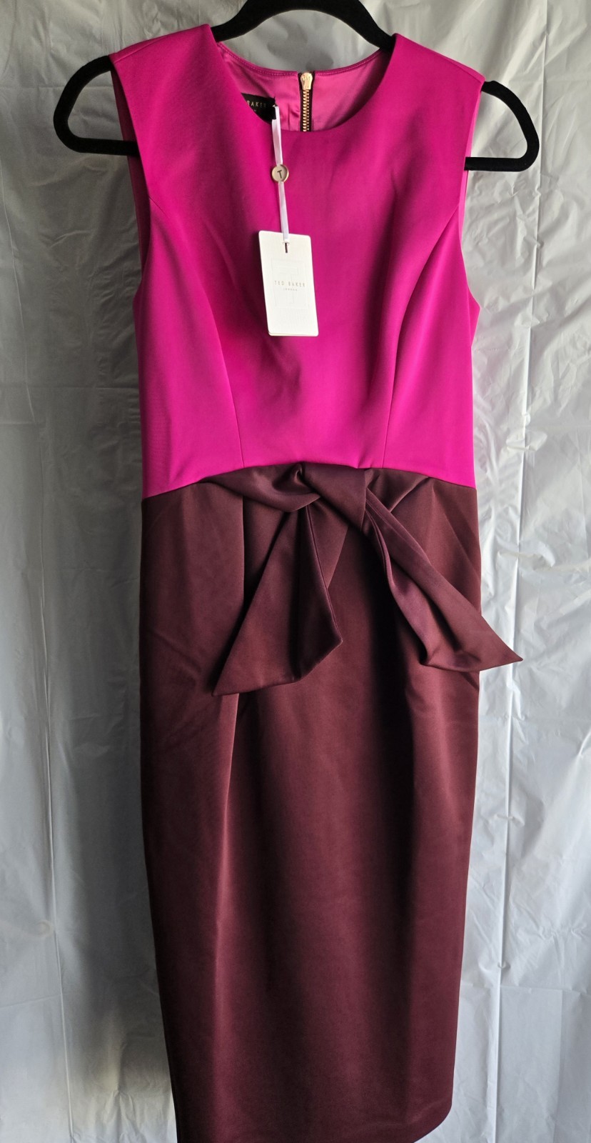 Ted Baker Nikkita Tulip Bow Midi Dress Women's size US 6