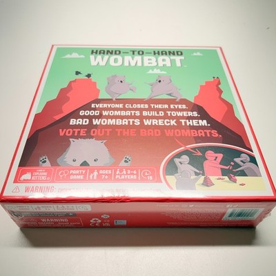 Exploding Kittens Hand-to-Hand Wombat Party Game Fun Board Game