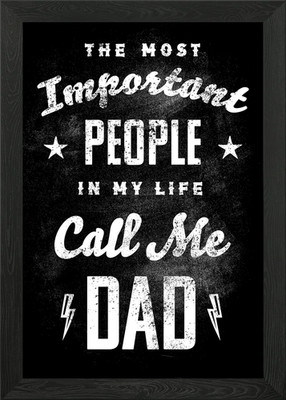 Call Me Dad Framed Wall Art Poster Canvas Print Picture