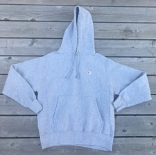 Champion Reverse Weave Unisex Hoodie size M Gray Cotton/Poly Blend