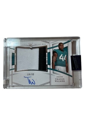 TRAVON WALKER 2022 NATIONAL TREASURES RPA ROOKIE PATCH RC AUTO /99