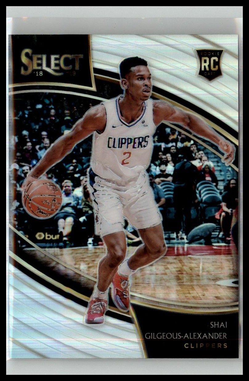 2018-19 Panini Select #201 Shai Gilgeous-Alexander Silver Prizm Rookie RC