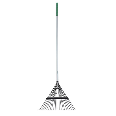 Expert Gardener 22-Tine Leaf Rake with Fiberglass Handle and Comfort Grip
