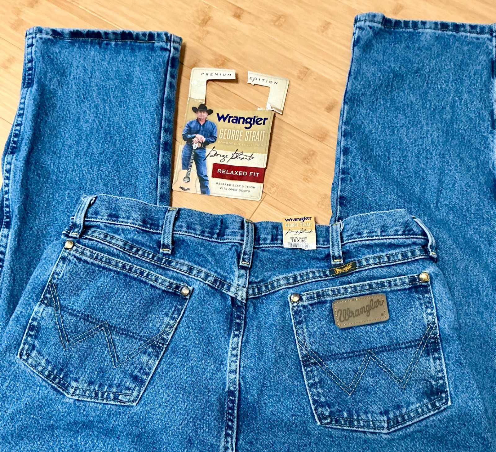 - 35 X 36 George Strait Relaxed Fit 1031mgshd Cowboy Cut Nwo
