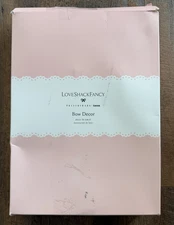 New Pottery Barn Teen LoveShackFancy Bow Decor Blue Damask