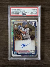 2024 Bowman - Chrome Prospect Autographs Chandler Pollard #CPA-CP Speckle 1st