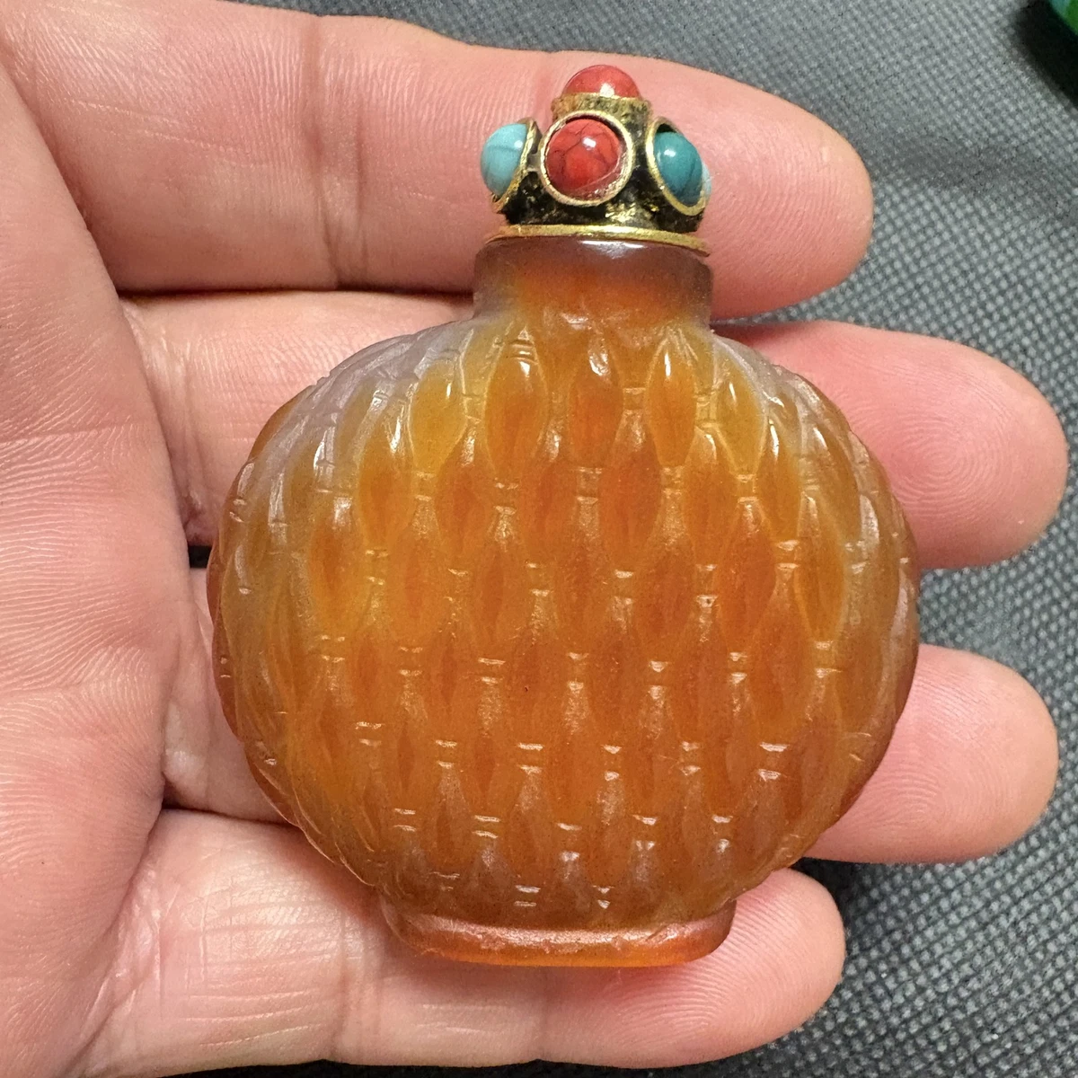 玛瑙主要古董中国鼻烟壶| eBay