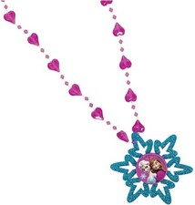 Amscan Disney Frozen Snowflake Necklace Kids Accessories New Free Ship 11.5"