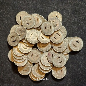 50, VINTAGE MOBILE AL CITY LINES INC AL560Y Alabama Bus Train Transit Token B573