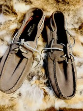 NWOB Sperry Top Siders Gold Cup Men's Size 13 Gray Leather Deck/Boat Shoes EUC