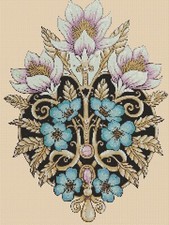 Fofet Me Not Flowers Counted Cross Stitch Chart #6-521