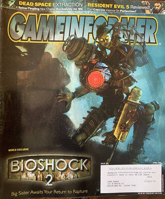 GAME INFORMER MAGAZINE #192 Apr 2009 Bioshock 2 Dead Space Resident Evil Pokemon