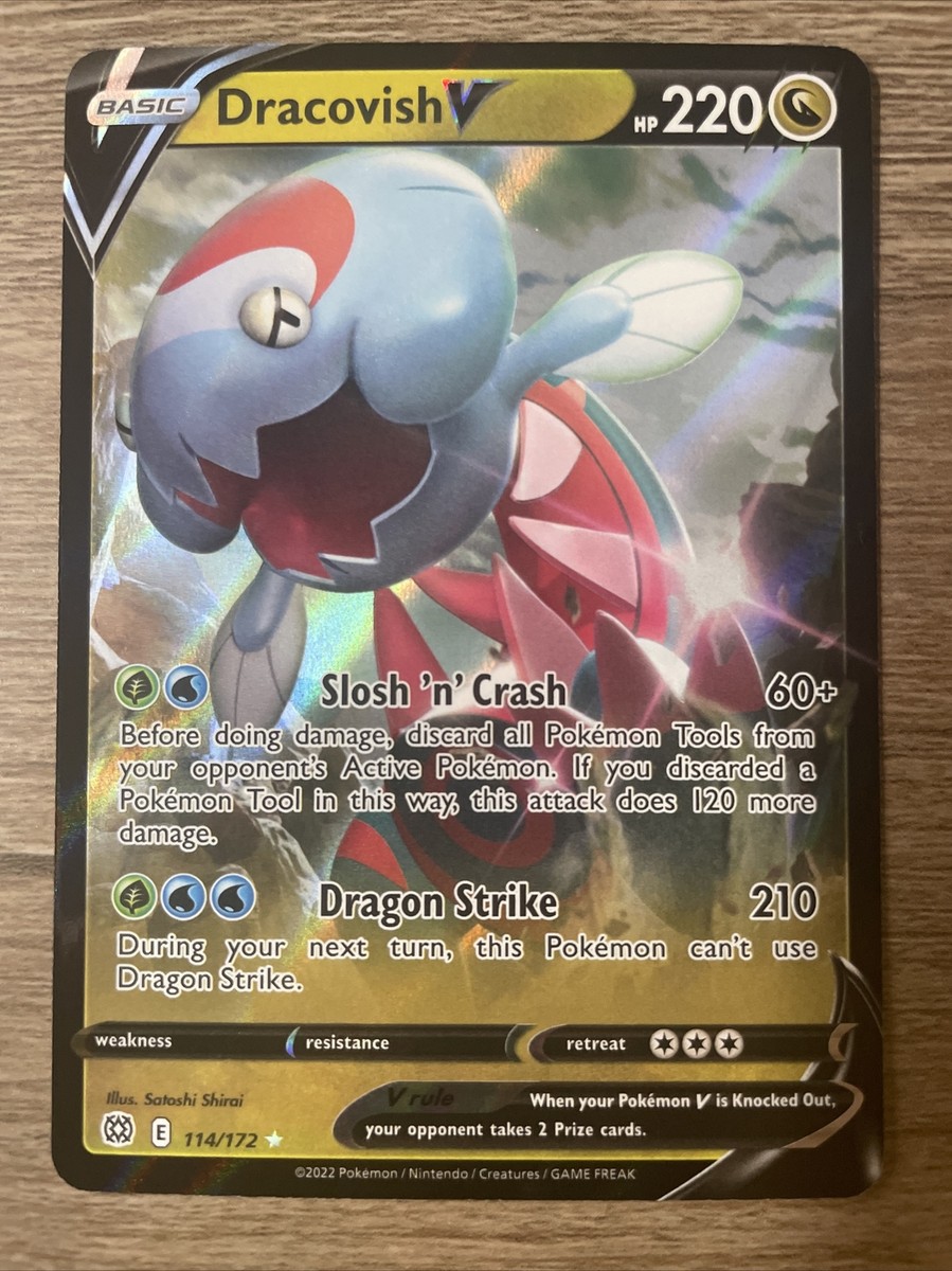 Pokmon TCG: Sword & Shield Brilliant Stars Dracovish V 114/172 Ultra Rare  NP