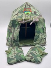 Vtg Handmade Tent  Sleeping Bag for Teenage Mutant Ninja Turtles Action Figure