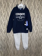 🔥💜 Boys 14 16 Dallas Cowboys Pants Shirt Set NFL Team Apparel New With Tag