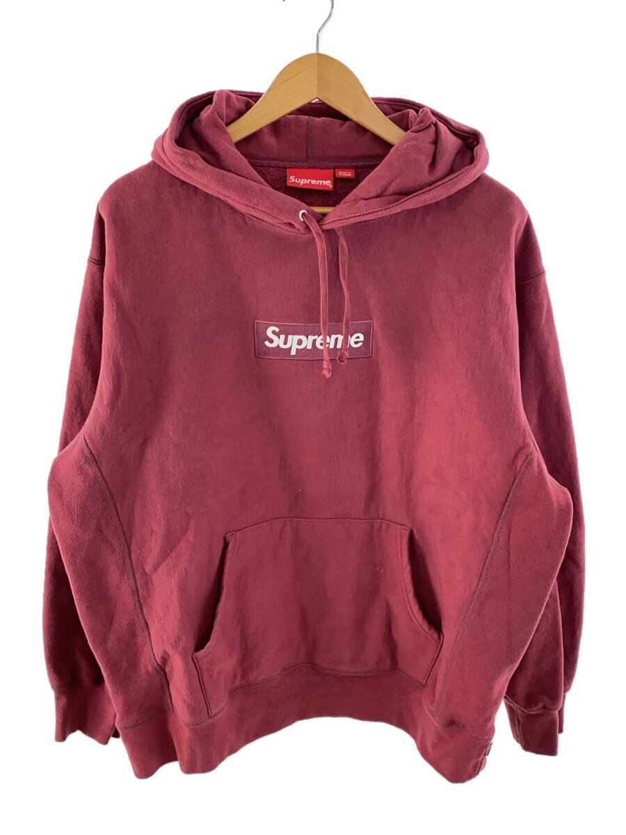 Supreme Hoodie 21AW Box Logo Hooded Sweatshirt M Cotton Bordeaux 
