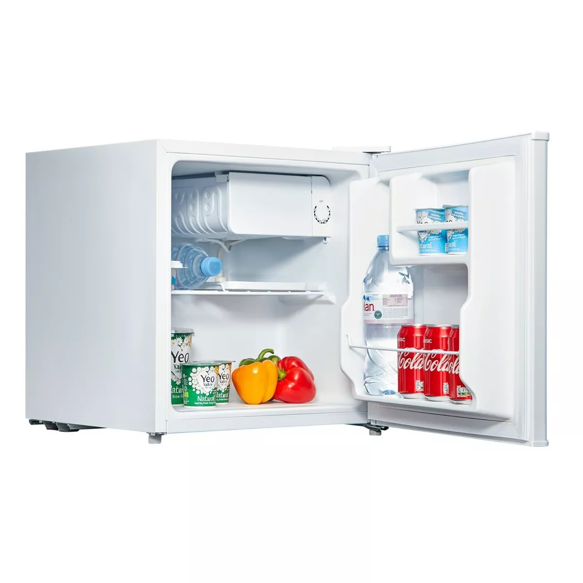 Cookology White Table Top Mini Fridge & Ice Box Freezer 46L Beer & Drinks  Cooler