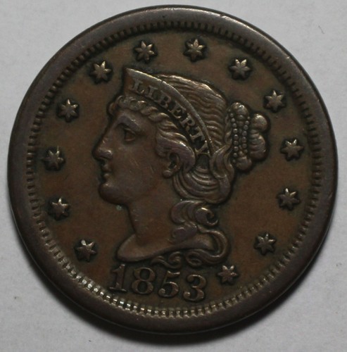 1853 Large Cent CV45