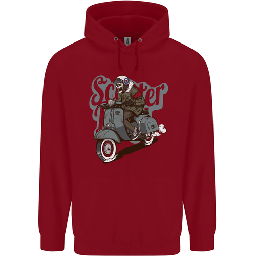 Scooter Skull Motorcycle MOD Biker Childrens Kids Hoodie - Picture 80 of 87
