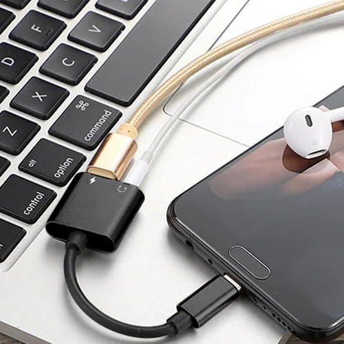 2PCS Typec vers 3.5mm 2en1 Convertisseur Audio USB C vers Aux Audio Dongle Câble Cordon - Photo 9 sur 12