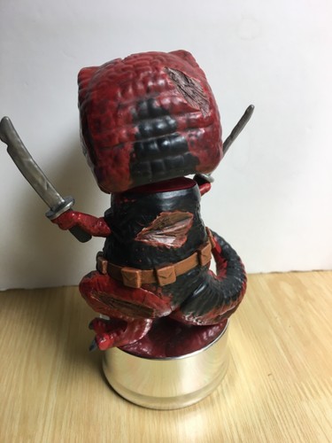 Custom ZOMBIE DINOPOOL DEADPOOL DINOSAUR Funko POP Figure Hand Painted 1/1 - Picture 6 of 7