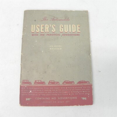 VINTAGE 1946 1947 1948 GM THE AUTOMOBILE USERS GUIDE WITH 196 PRACTICAL QUESTION