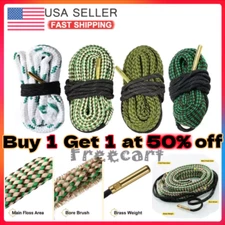 Bore Rope Gun Snake Barrel Cleaners .22 thru .45 12 20 Ga Rifle Shotgun Pistol