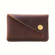 Men Women Real Leather Coins Bag Keys Money Pouch Purse Mini Wallet Pocket Case